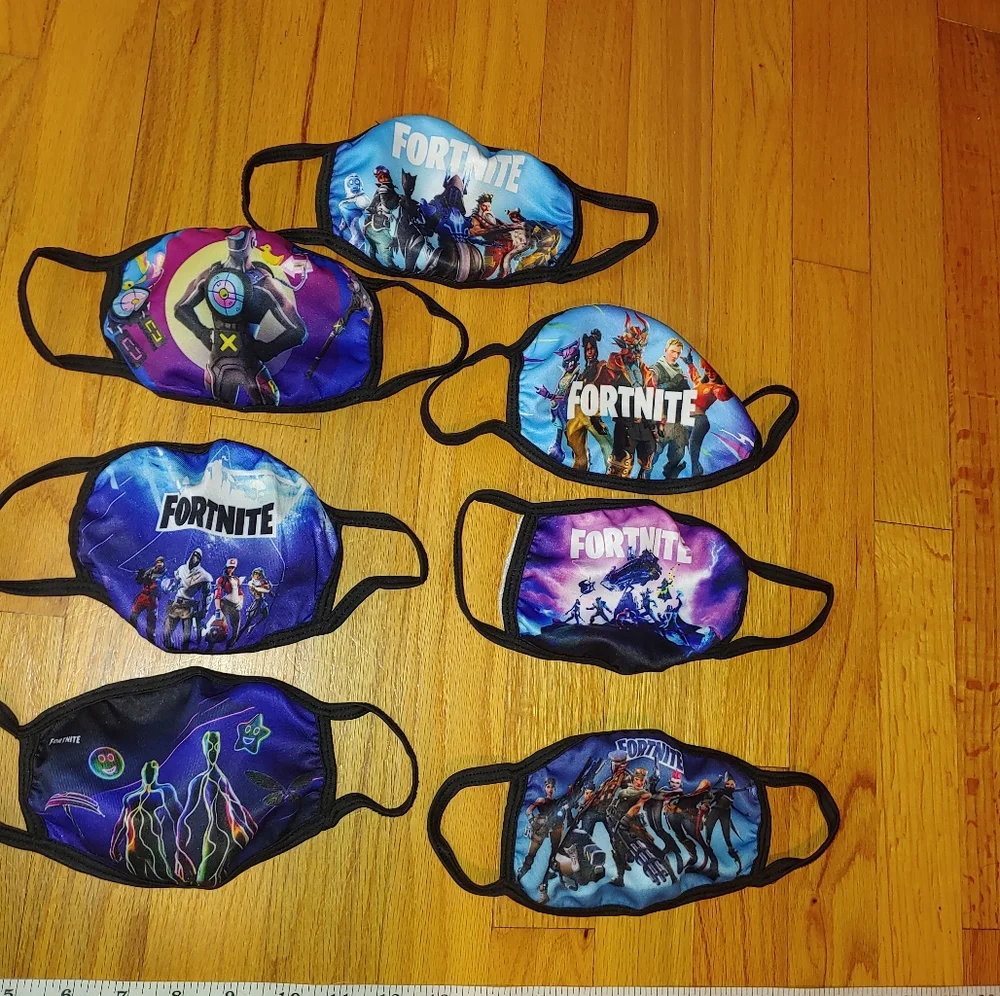 $4 Set of 2 Random Fortnite Children's Cloth Face Masks